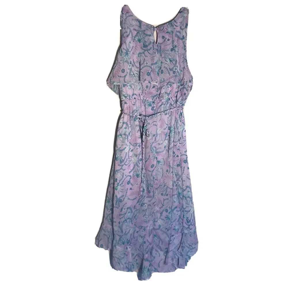 Disney D-signed Little Mermaid Lavender Purple Blue Dress girls sz 10/12